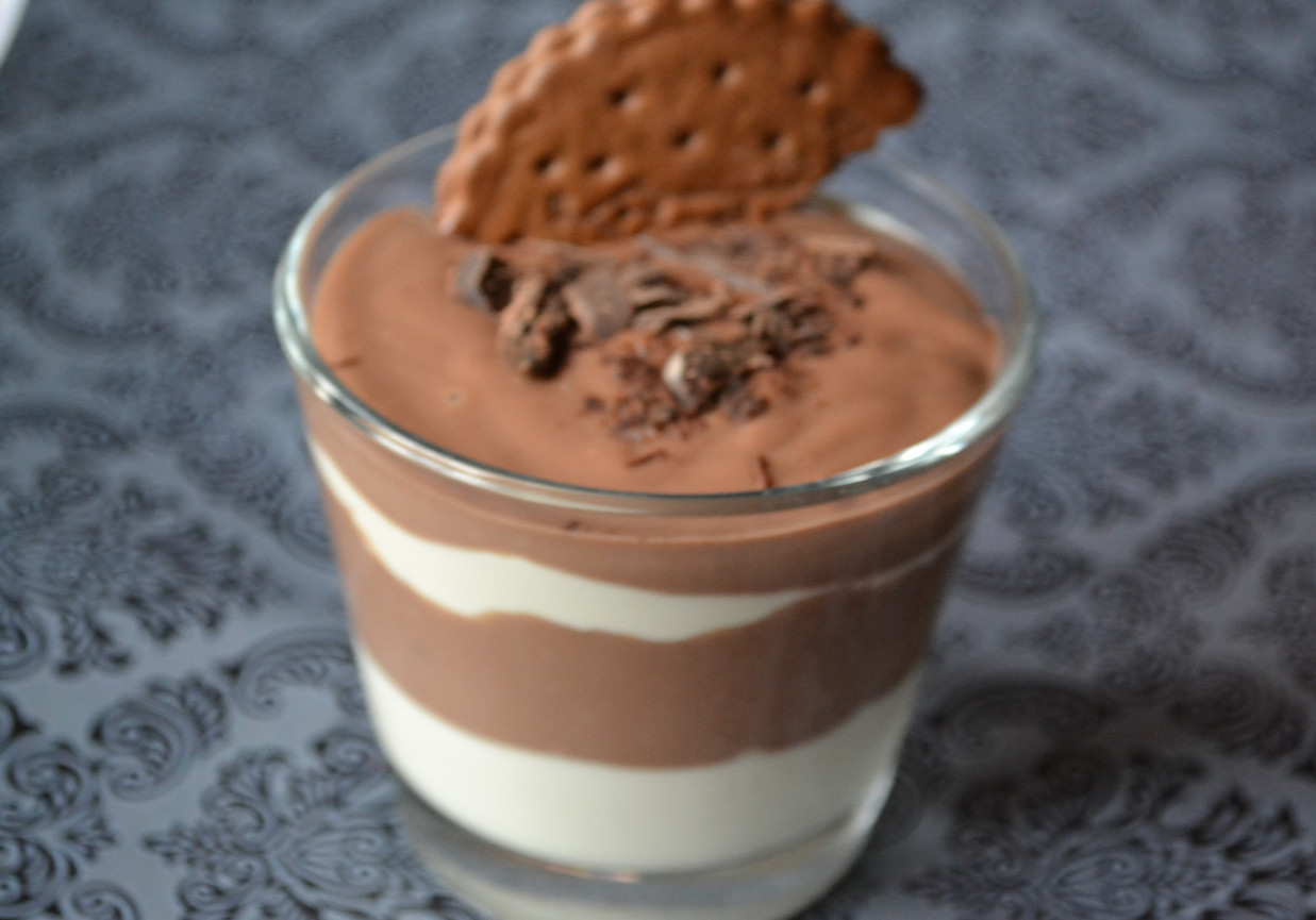 czekoladowo-jogurtowa zebra foto