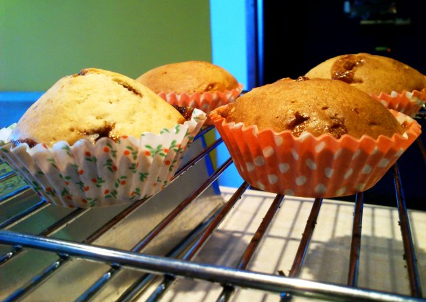 Fotografia przedstawiająca Czekoladowo-miętowe muffiny
