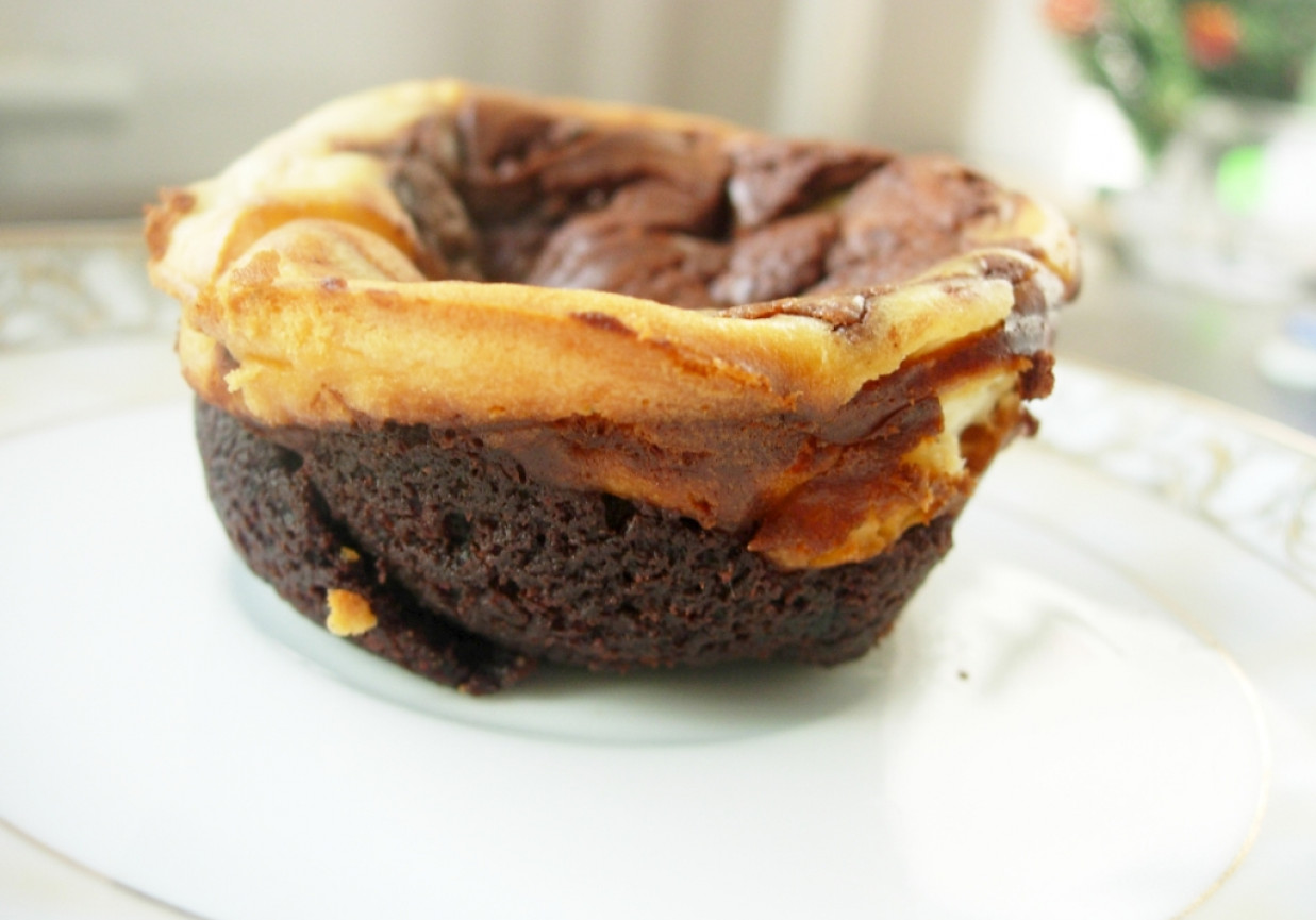 Czekoladowo-serowe muffinki foto