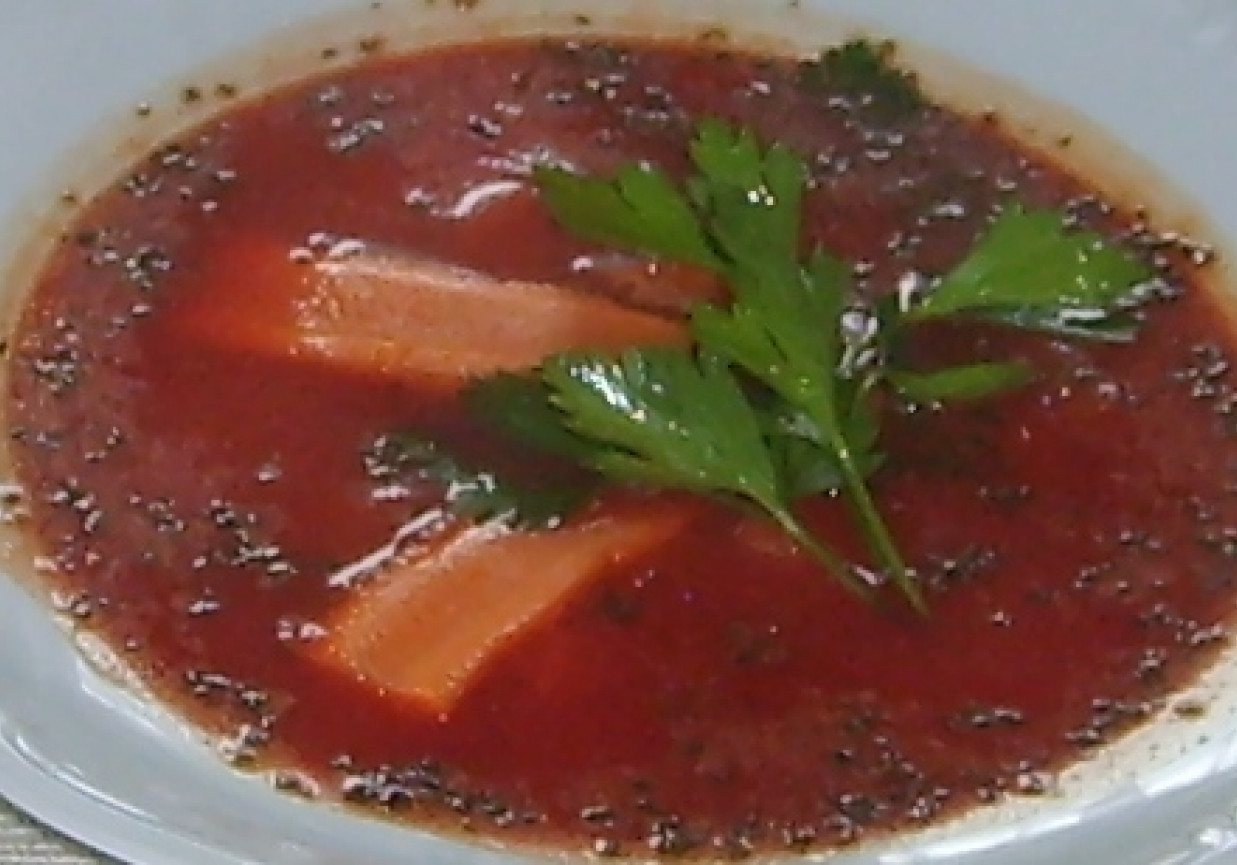Czerwona zupka foto