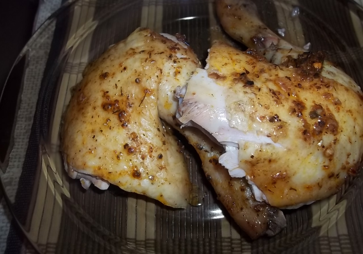 Czosnkowy kurczak z rozmarynem foto