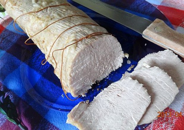 Fotografia przedstawiająca Czosnkowy schab do chleba