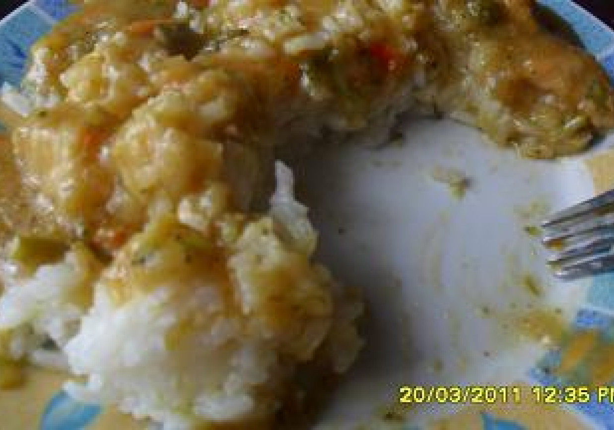 Danie chińskie- ryż z warzywami foto
