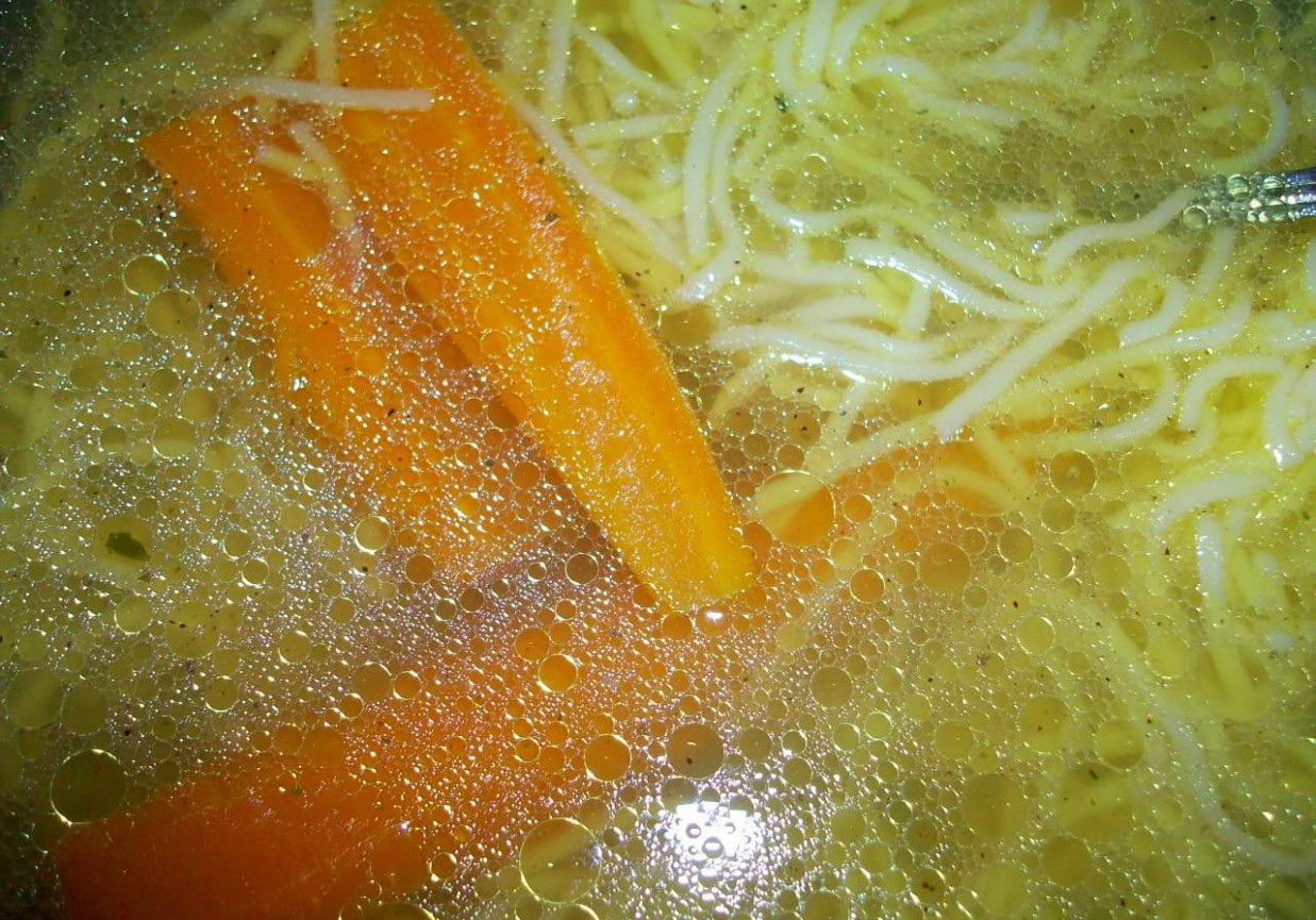 Delikatny rosół z filetu z kurczaka foto