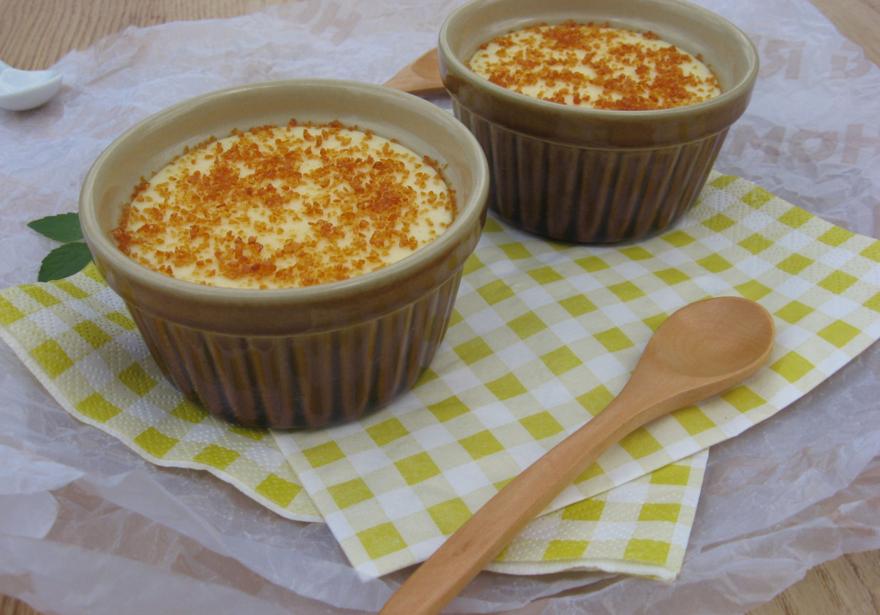 Deser crème brulée foto