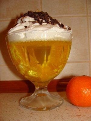 Fotografia przedstawiająca deser cytrynowo-pomarańczowy