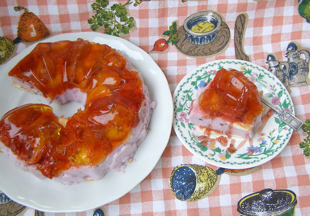 deser na zimno borówkowo-truskawkowy... foto