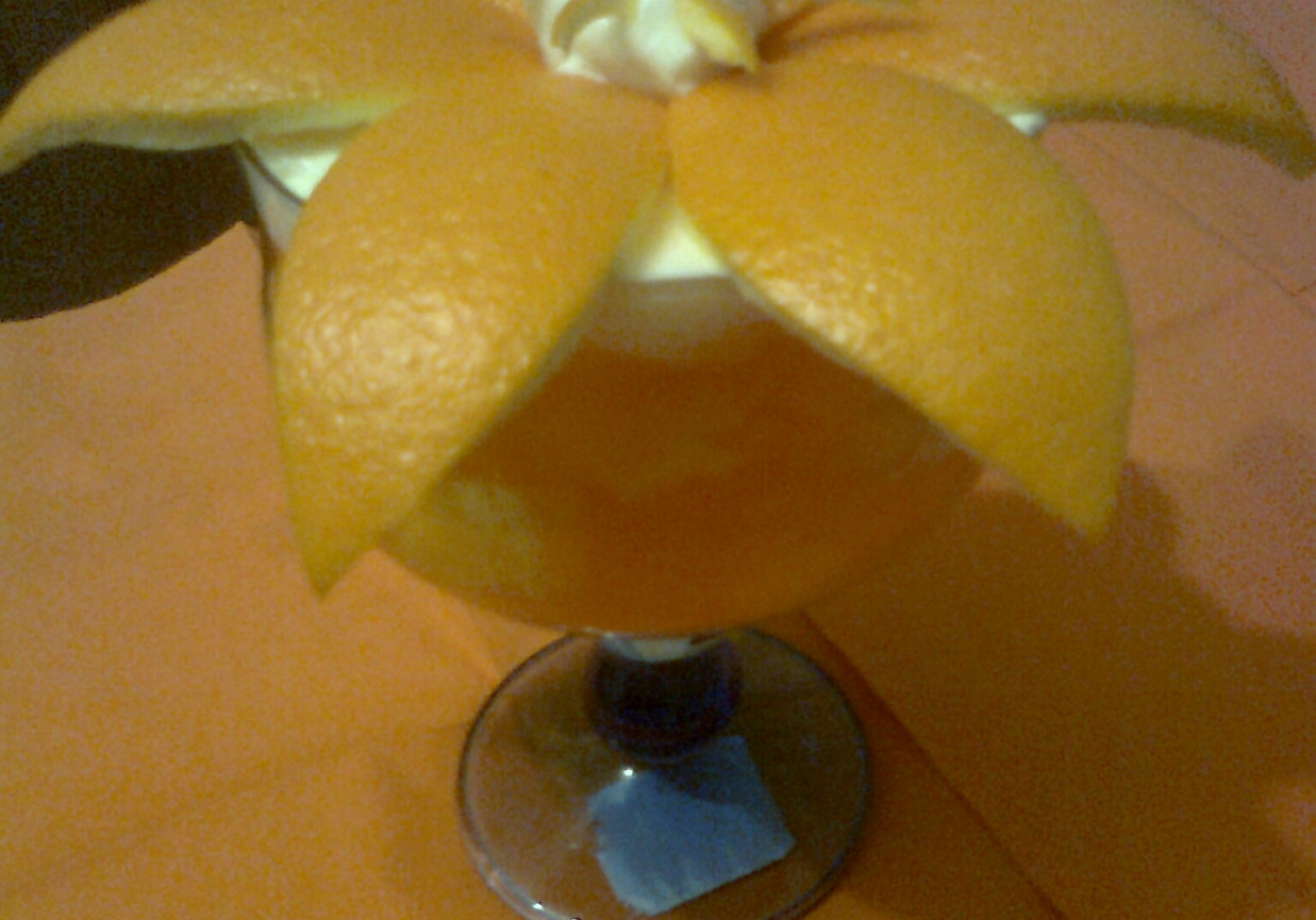 Deser pomarańczowe uniesienie foto