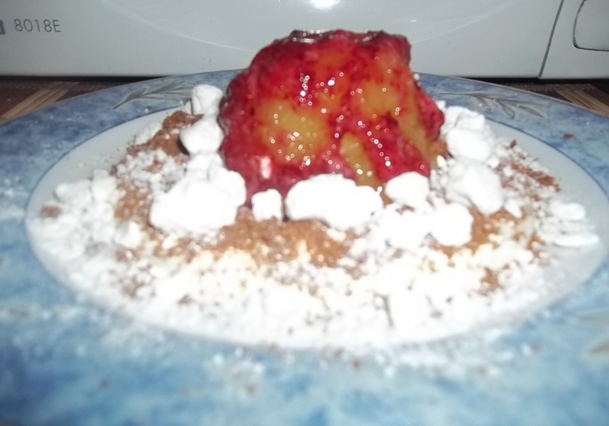 Deser z cukinii z musem czekoladowym foto