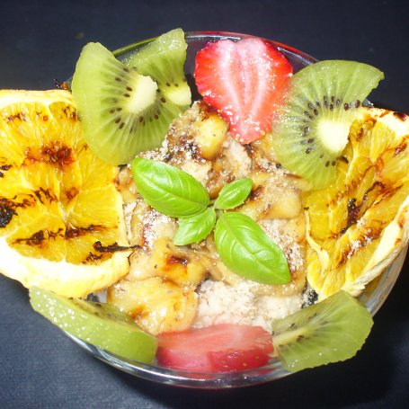 Krok 6 - Deser z grillowanych bananów i pomarańcza foto