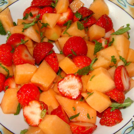 Krok 1 - Deser z melonem i sosem balsamicznym foto