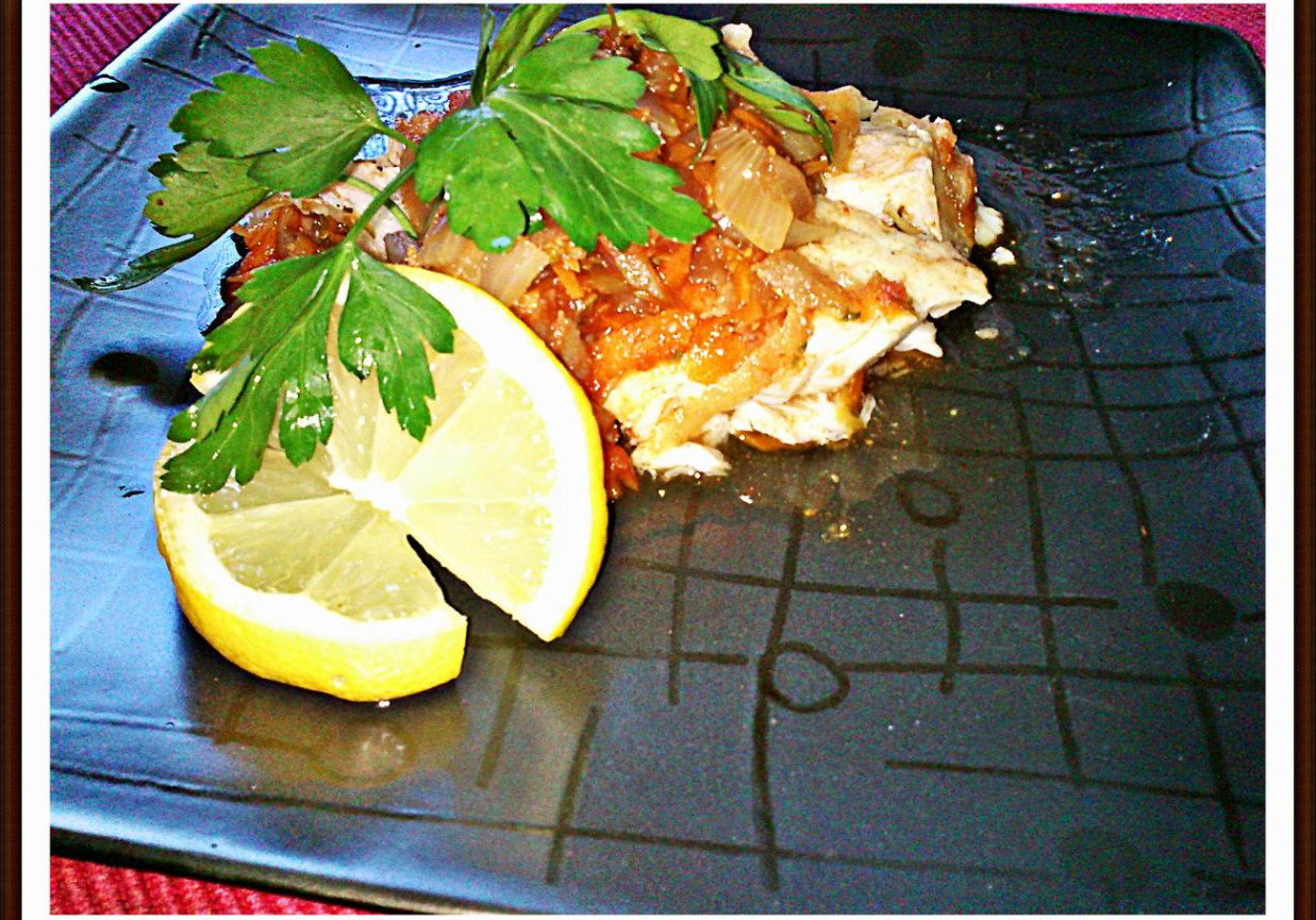 Dietetyczna ryba po grecku foto