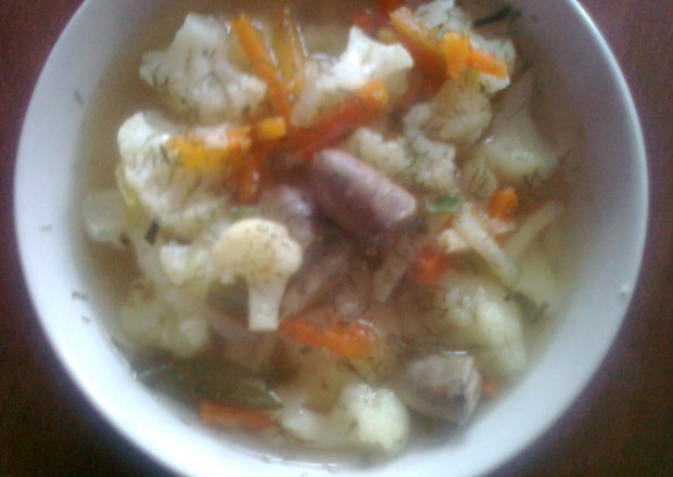 Fotografia przedstawiająca dietetyczna zupa kalafiorowa :)