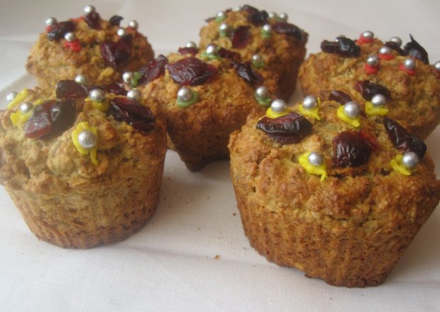 Fotografia przedstawiająca Dietetyczne Muffiny z mieszanki otrąb