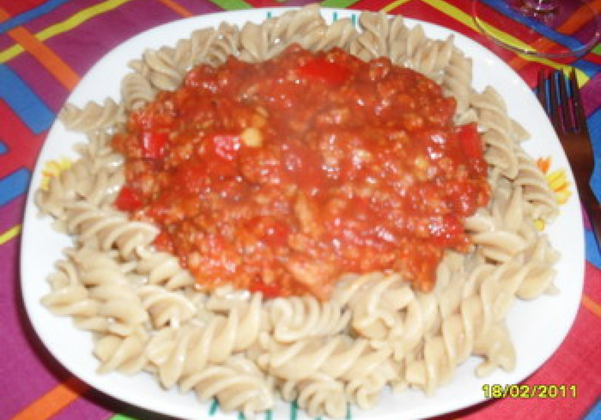 Dietetyczne spagetti wg mojego męża. foto