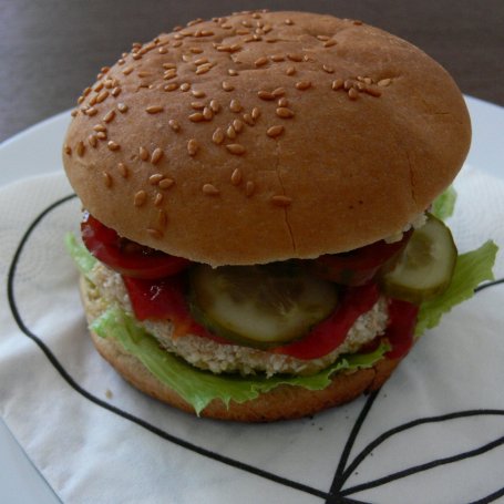 Krok 4 - Dietetyczny chickenburger foto