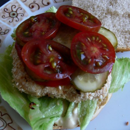 Krok 3 - Dietetyczny chickenburger foto
