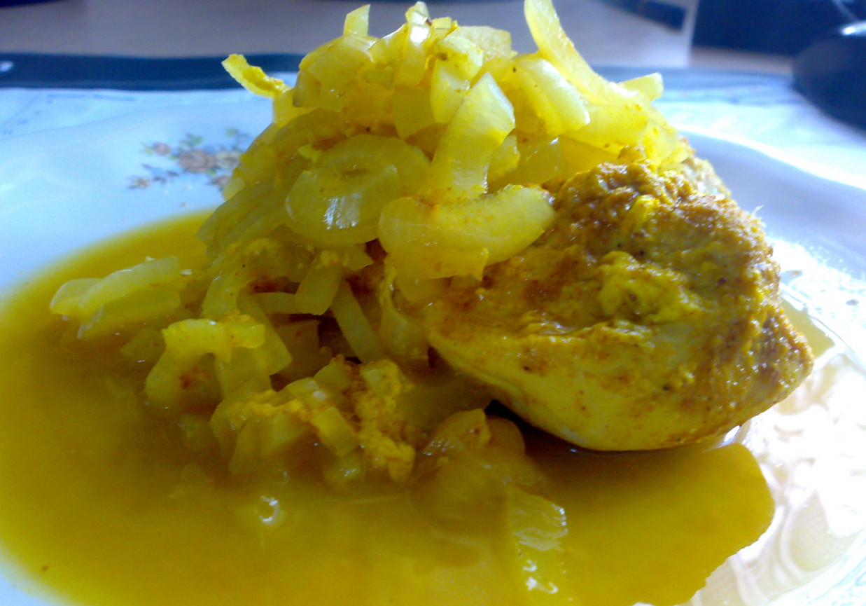 dietetyczny kurczak curry foto