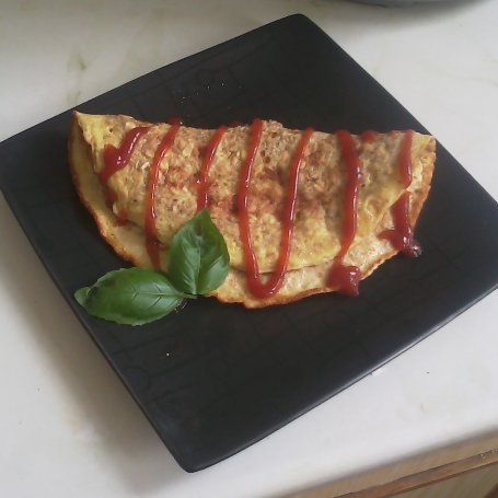 Krok 3 - Dietetyczny omlet owsiany z otrębami foto