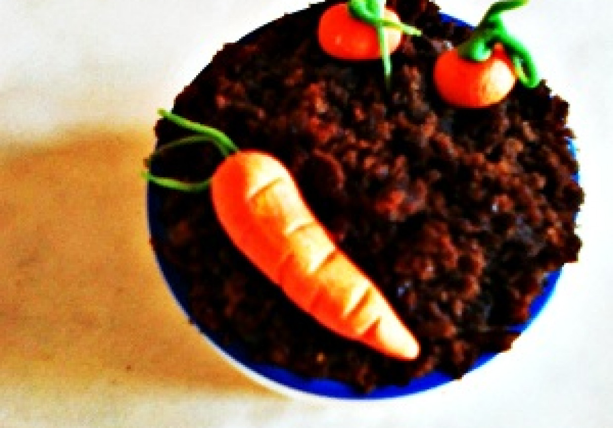 Dirt cake- ziemiste ciasto foto