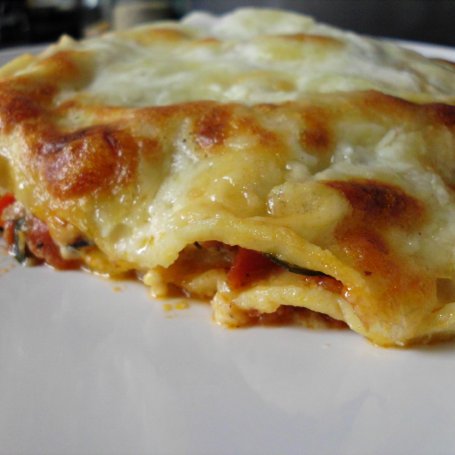 Krok 12 - Domowa lasagne z kurczakiem foto