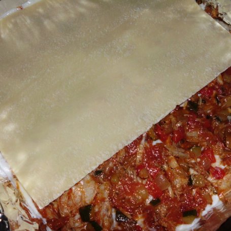 Krok 9 - Domowa lasagne z kurczakiem foto
