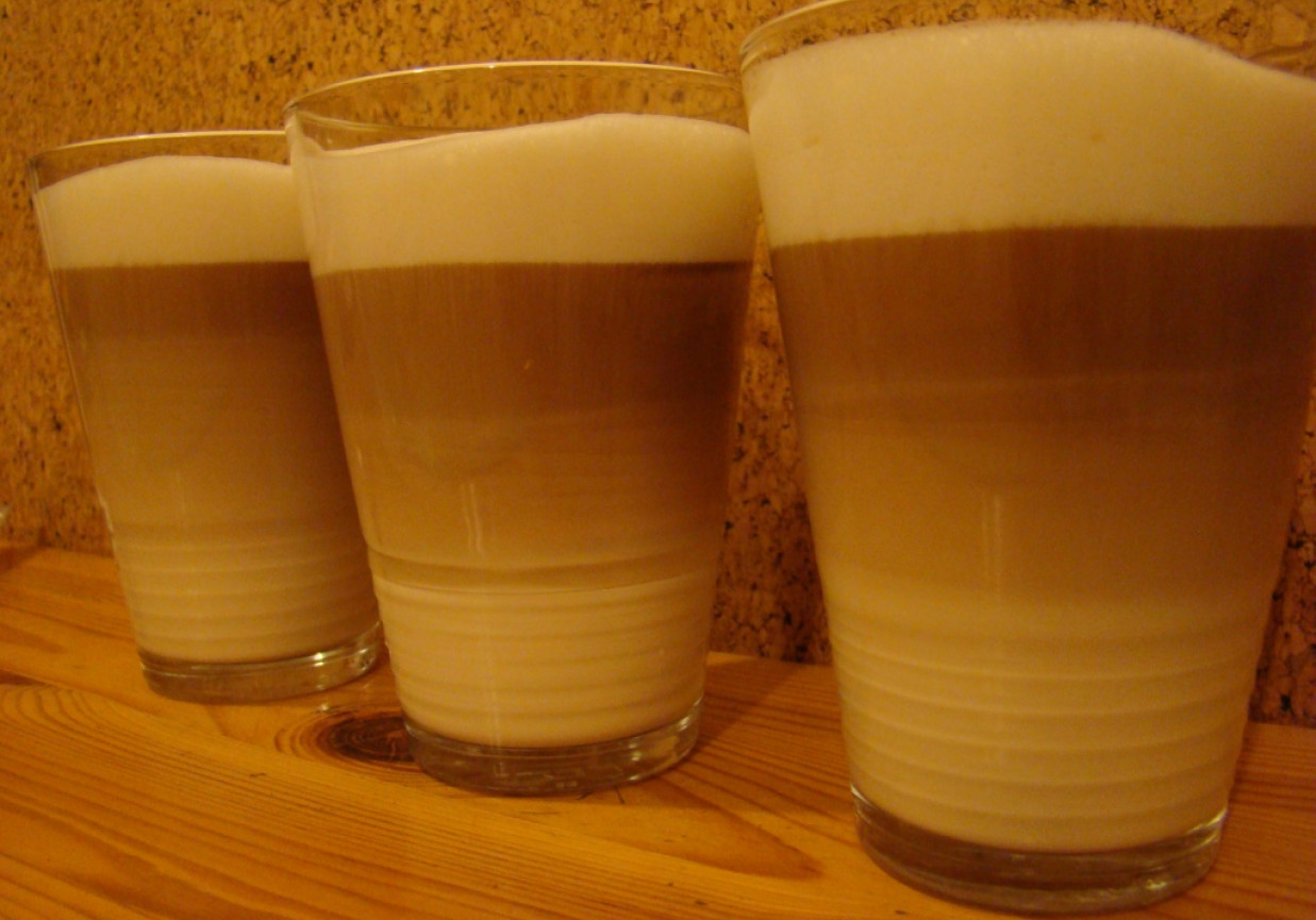 Domowe cafe latte foto