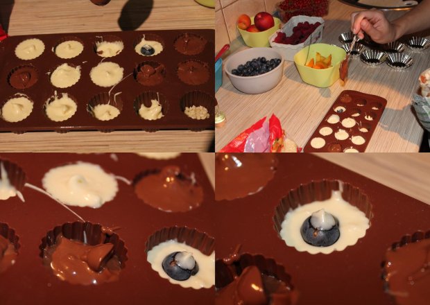 Fotografia przedstawiająca Domowe czekoladki - pralinki