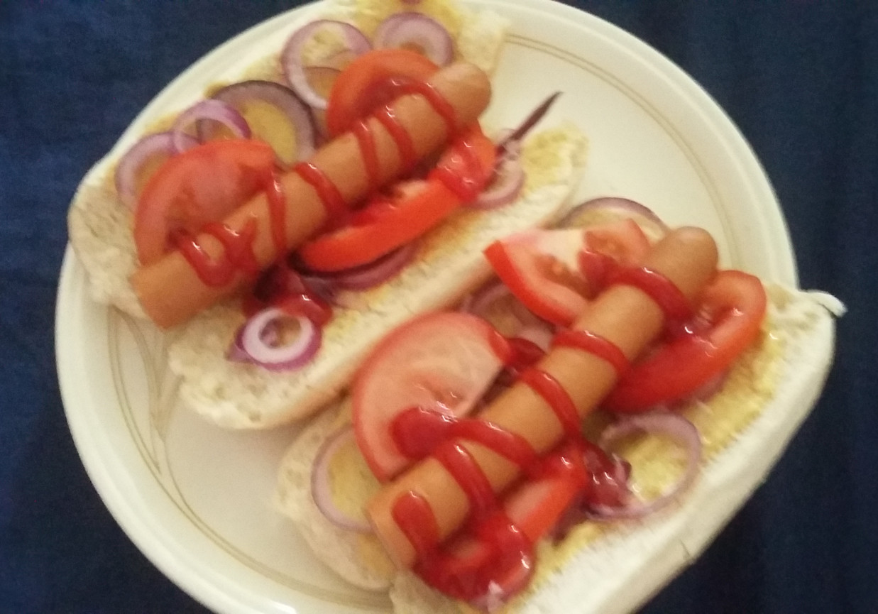Domowe hot-dogi foto