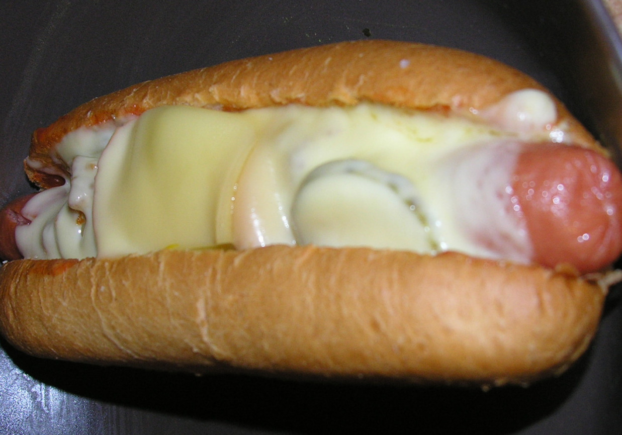 Domowe hot-dogi Adama foto