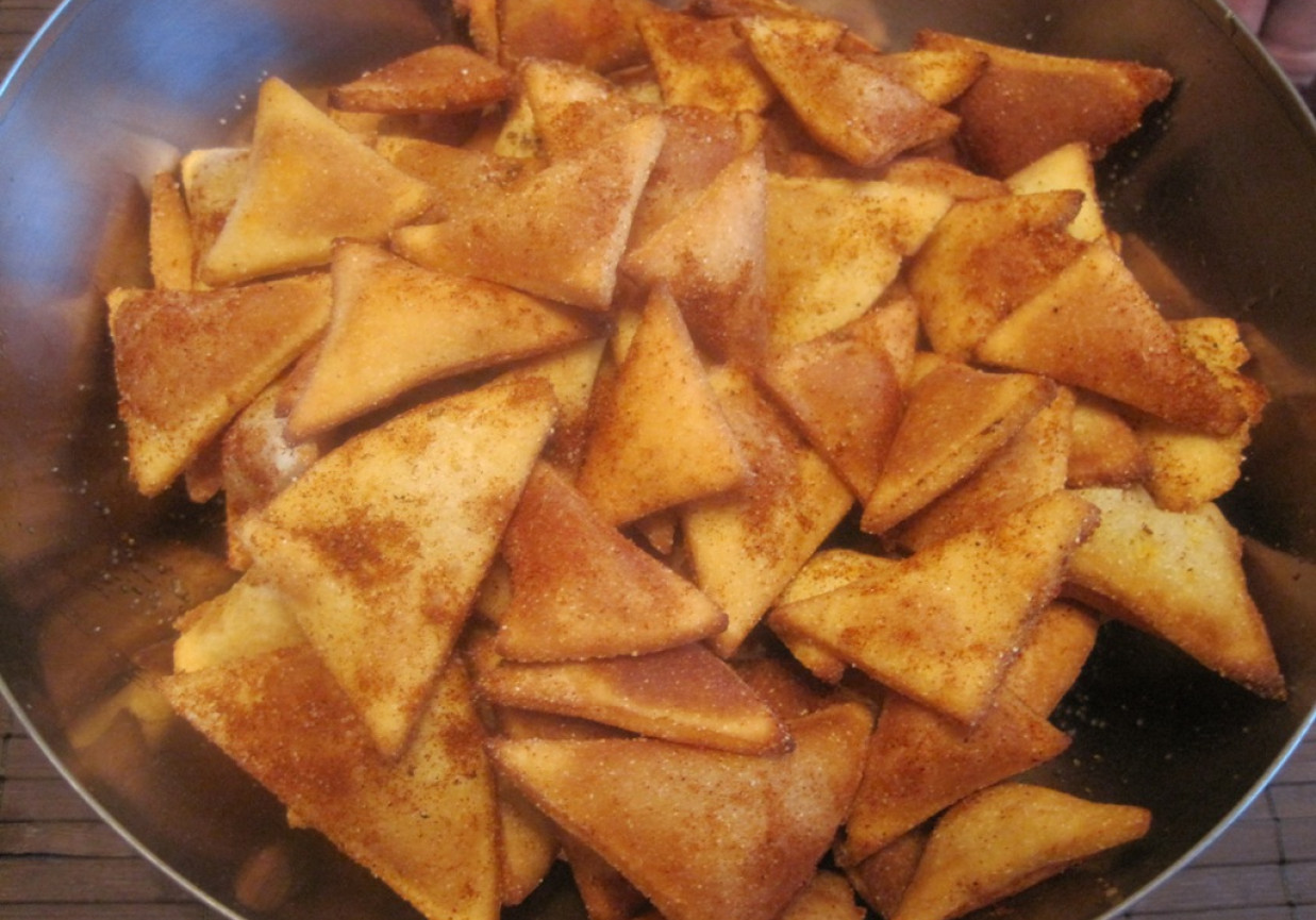 Domowe nachos z mąki kukurydzianej foto