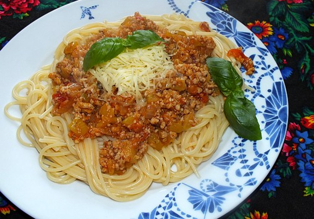 Domowe spaghetti w wersji z cukinią foto