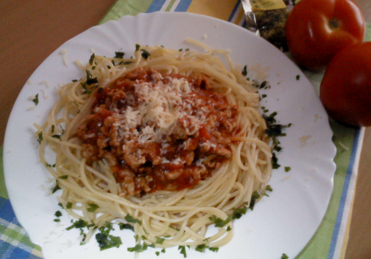 Domowe spaghetti foto