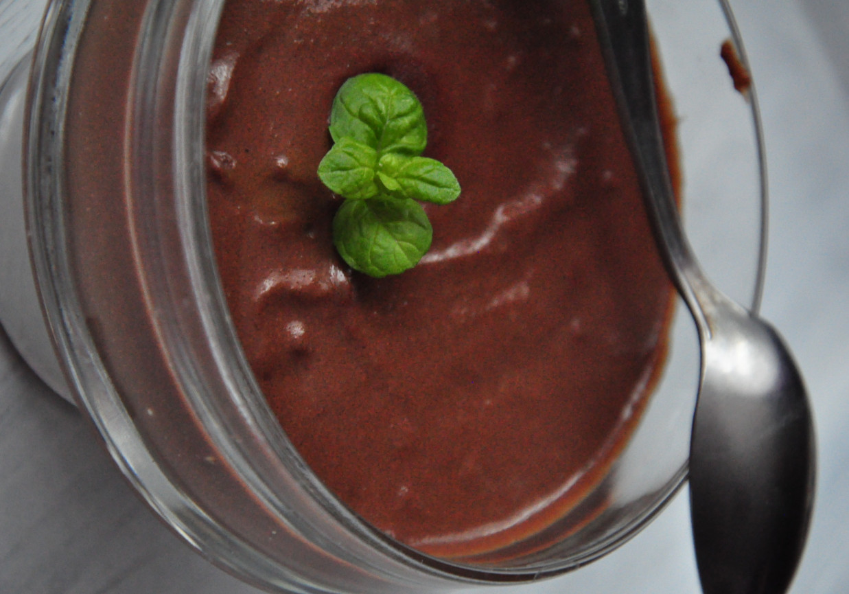 domowy budyń czekoladowy z chilli foto