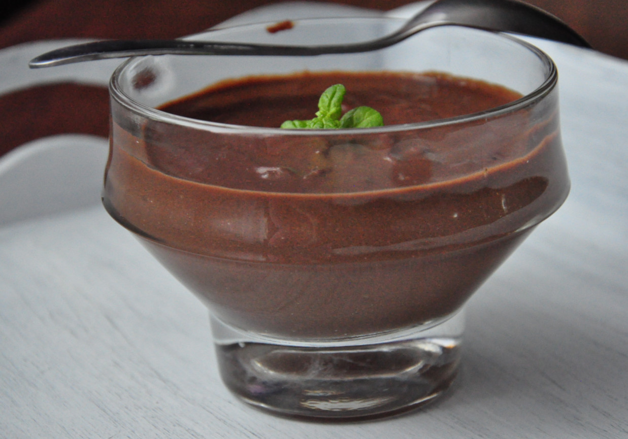 domowy budyń czekoladowy z chilli foto