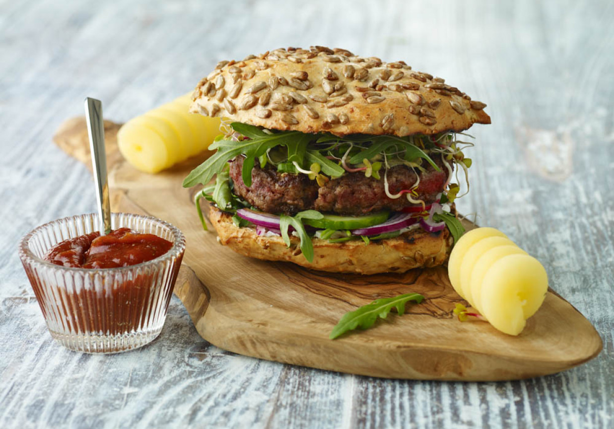 Domowy burger witaminowy foto