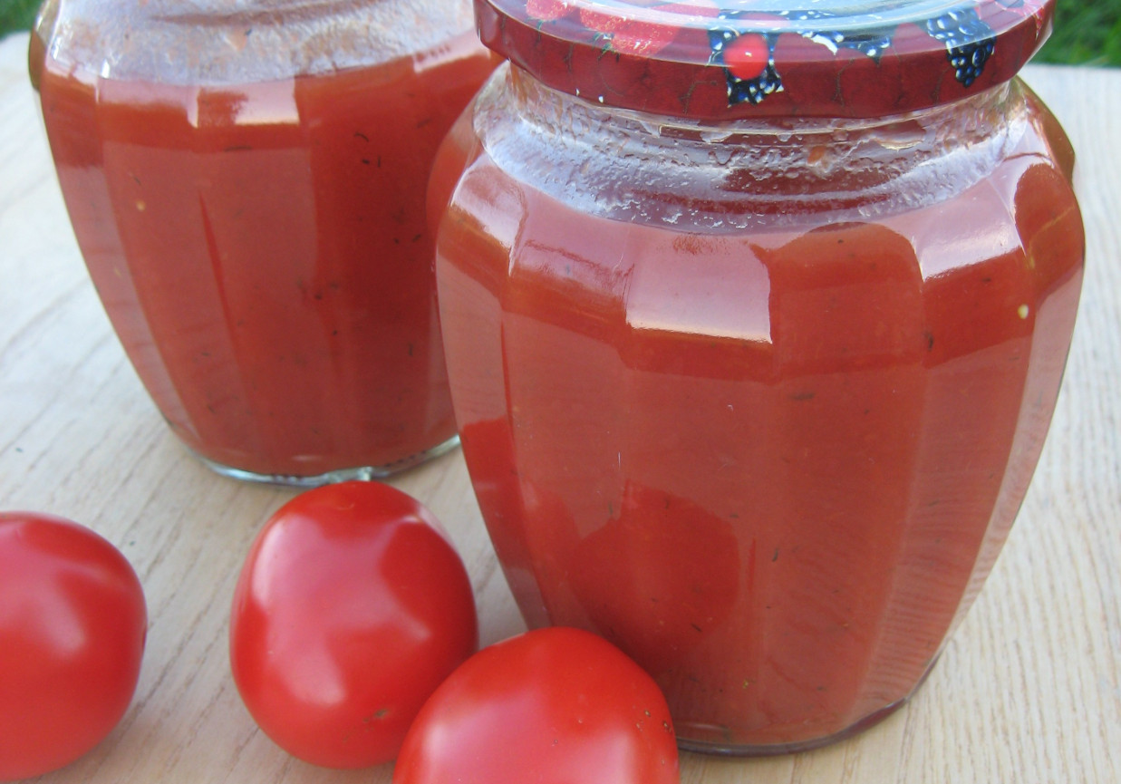 Domowy przecier pomidorowy z tymiankiem foto