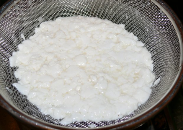 Fotografia przedstawiająca domowy ser biały