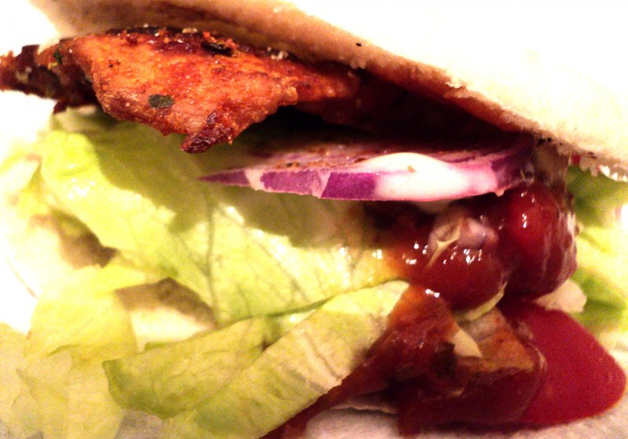domowy zdrowy kebab foto