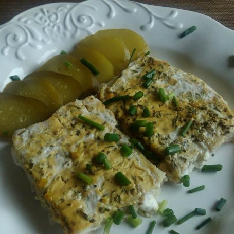 Krok 4 - Dorsz pieczony z musztardą bawarską foto