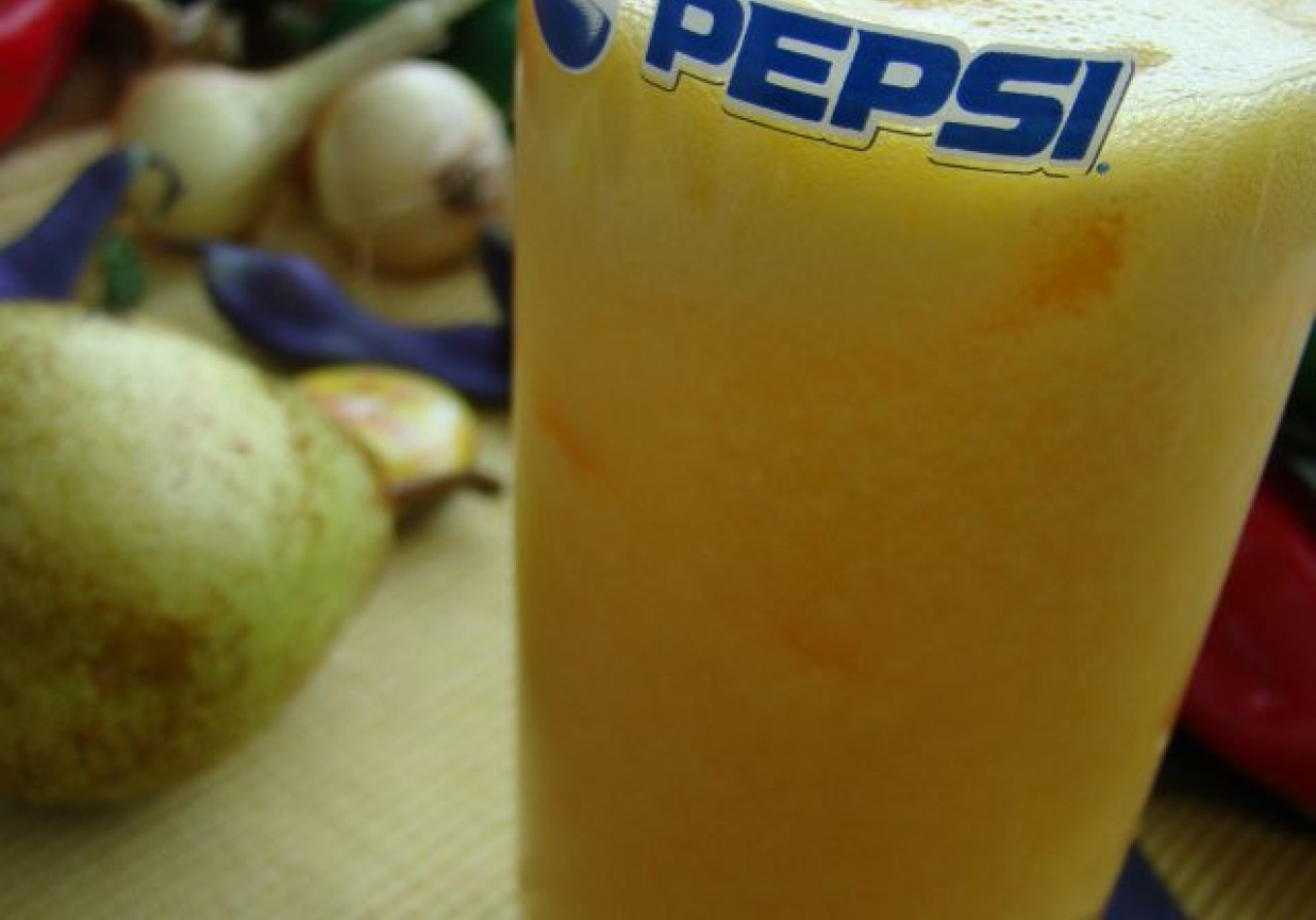 Drink pomarańczowo-gruszkowy foto
