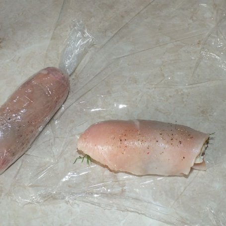 Krok 3 - Drobiowe roladki light z mozarellą foto