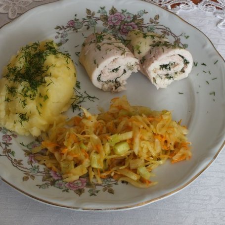 Krok 5 - Drobiowe roladki light z mozarellą foto