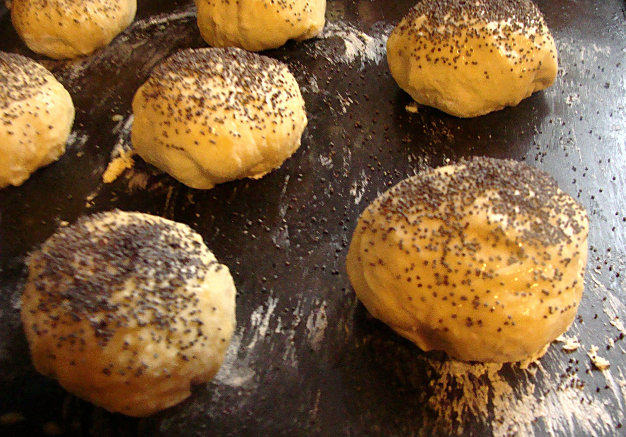 Drożdżowe bułeczki z makiem foto