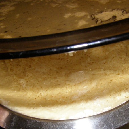 Krok 4 - drożdżowe ciasto śliwkowo-morelowe z kokosem i polewą czekoladową.. foto