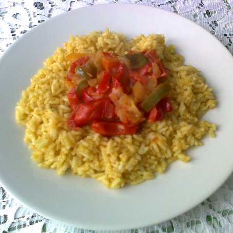 Krok 3 - Duszone warzywa z ryżem z curry foto