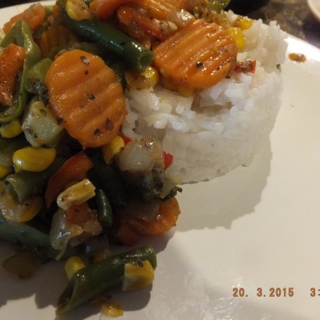 Krok 9 - Duszone warzywa z ryżem  foto