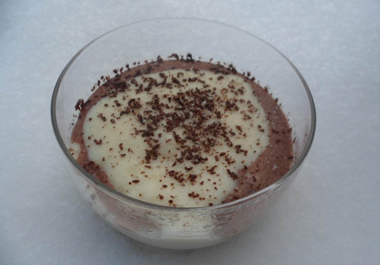 dwukolorowy deser z kaszy manny DoradcaSmaku.pl