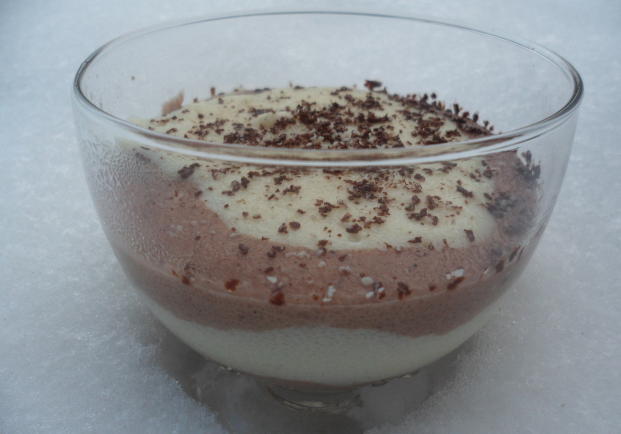 dwukolorowy deser z kaszy manny DoradcaSmaku.pl