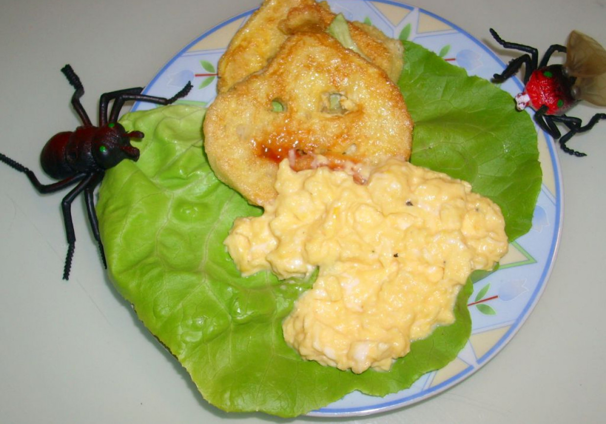 Dynia  tostowa w jajku zapieczona foto